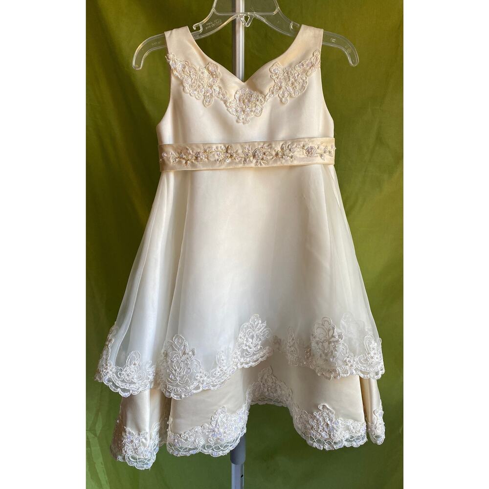 Cinderella Bridal Formal Dress, Victorian Style, Mini Bride, Princess 2T